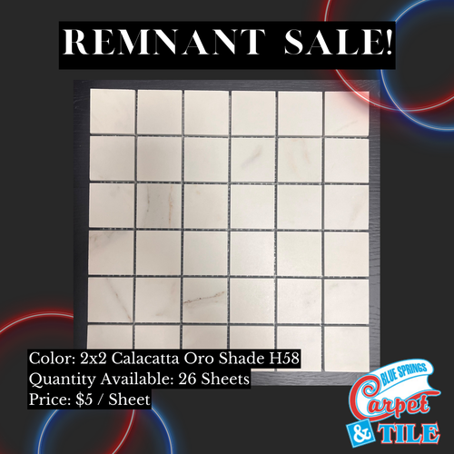 Remnant Overstock Sale Tile