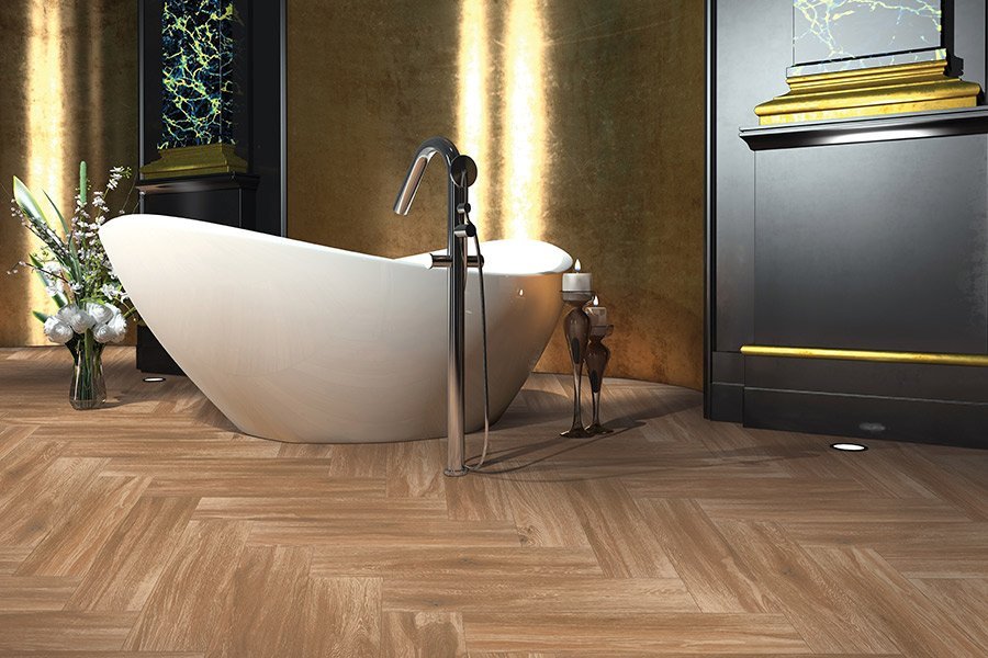 Wood look tile flooring in Lee's Summit MO from Blue Springs Carpet & Tile